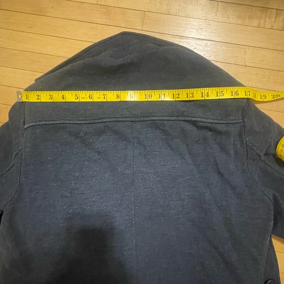 Men’s Navy and Grey Hoodie-Blazer by Howe in Sz L - Picture 13 of 13